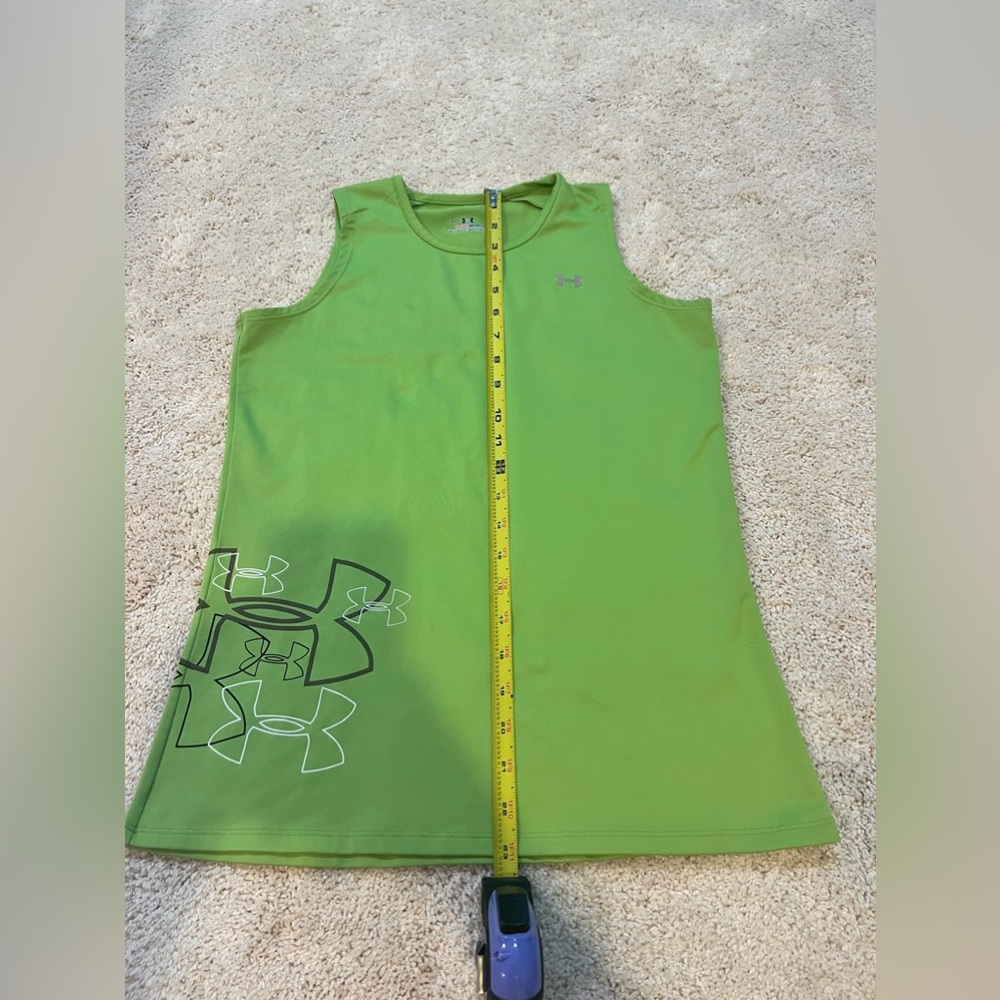 Under Armour Workout Tank. Size Small/Medium. Neon green. - Picture 7 of 8